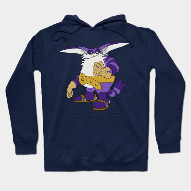 Big the Cat and the Infinity Gauntlet Hoodie by penciltrooper